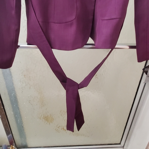 NWT 2 Piece Skirtsuit by Emily. Sz 12. Purple Color, Long Sleeves; Lined.  $70 - Picture 5 of 15